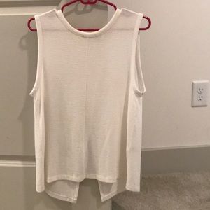 rag & bone Medium White Open Back Tank